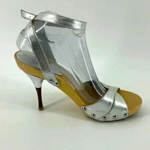 GUESS by  MARCIANO Strappy Cord Heeled Sandal